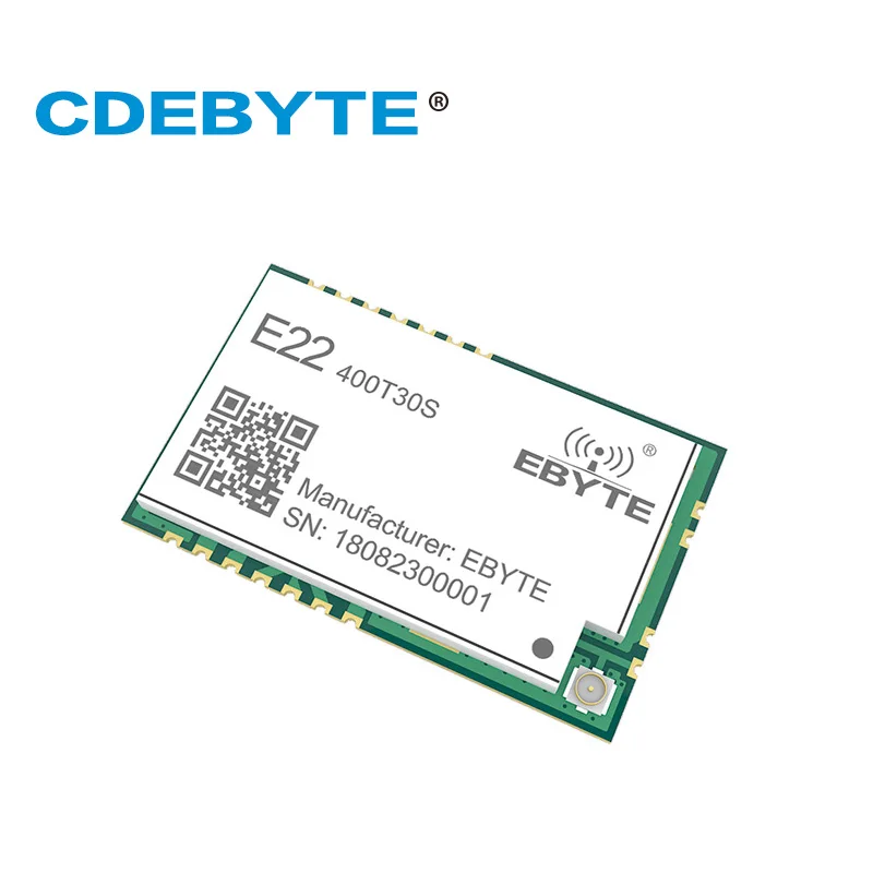 LoRa SX1268 SX1262 E22-400T30S-V2.0 1W 433MHz 30dBm UART Wireless SMD RF Transceiver Module RSSI Net Work CDEBYTE