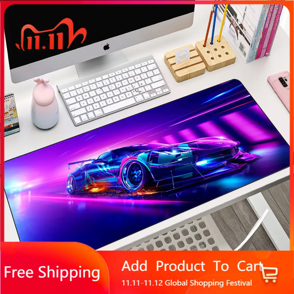 

Mouse Pad Gamer Custom Large XXL MousePads Mouse Mat Car Racing Sports Car Carpet Office Anti-slip Gamer Soft Mice Pad Mouse Mat
