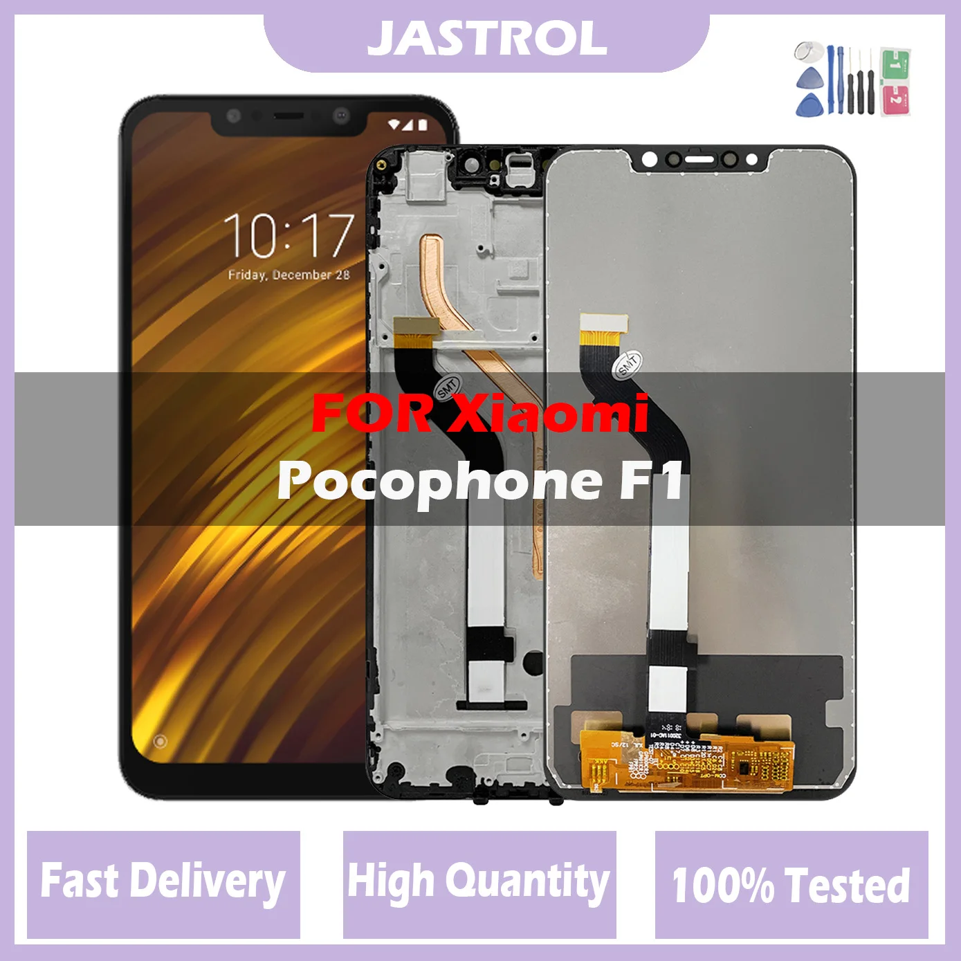 Original For XIAOMI MI POCO F1 Display LCD Touch Screen Digitizer Assembly Xiaomi Poco M1805E10A Replacement Parts