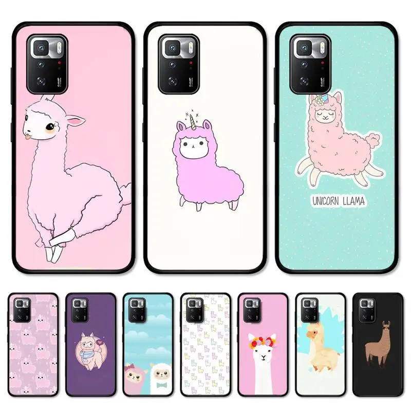 

Kawaii Cute Alpaca Phone Case for Redmi 5 6 7 8 9 A 5plus K20 4X S2 GO 6 K30 pro