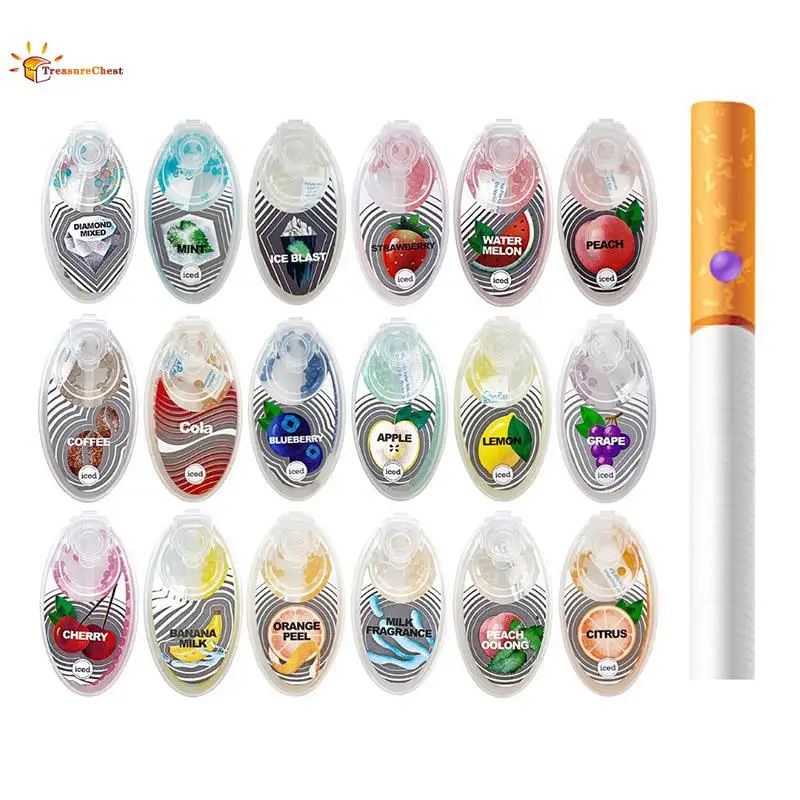 

100pcs Mix Fruit Flavor Menthol Capsule Mint Beads Explosion Cigarette Pops Crush Ball Filter For Smoking Holder Accessories