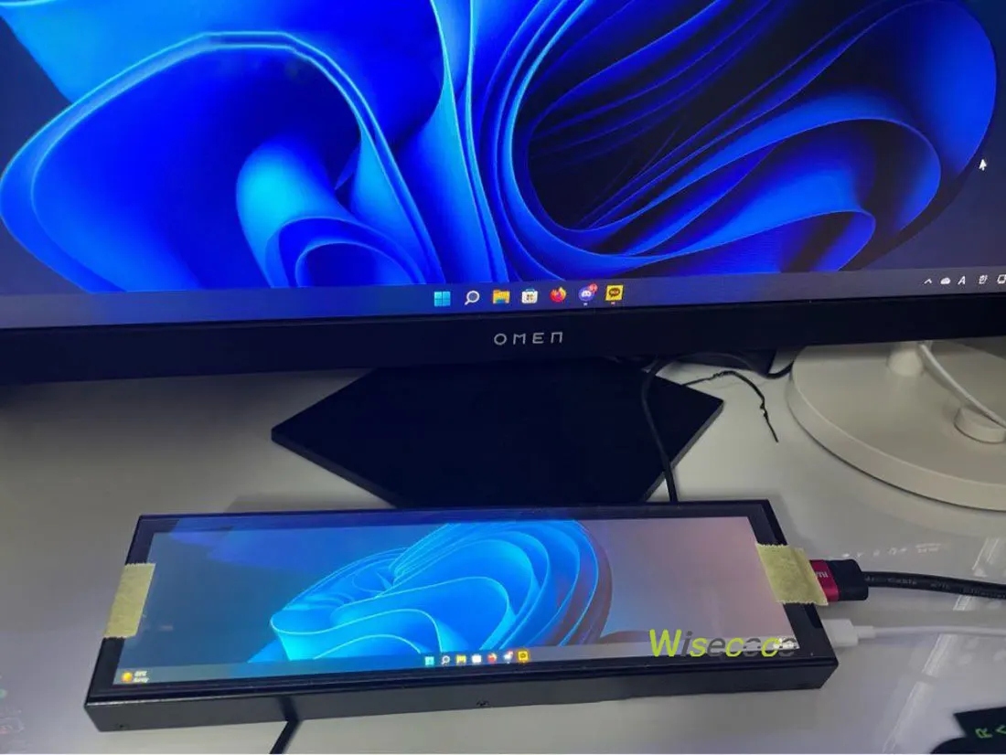 ЖК-монитор Wisecoco диагональю 8 дюйма с длинной полосой 1920x480 Aida64 дисплей s HSD088IPW1