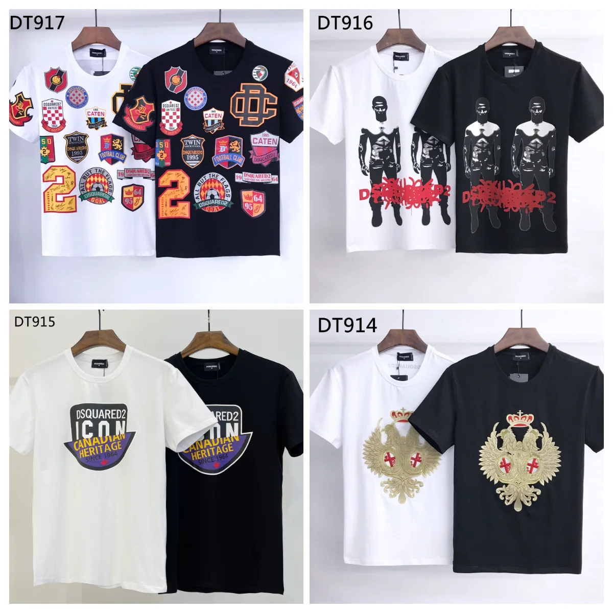 

Летняя мужская футболка Dsquared2 в стиле хип-хоп, модель 1964 года, хлопковая футболка в стиле ретро с локомотивом, итальянская футболка