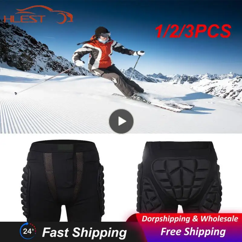 

1/2/3PCS Unisex Motocross Protective Shorts Ski Skate Skateboard Snowboard Protection Hip Butt Pad Drop Resistance Roller Padded