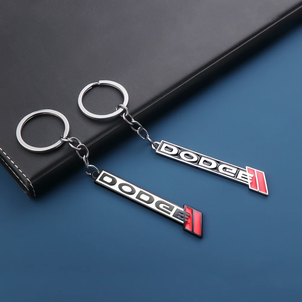 

New For DODGE Badge Emblem Car Styling Key Chain Metal Keyring Key Fobs Keychain Auto Interior Decoration Accessories