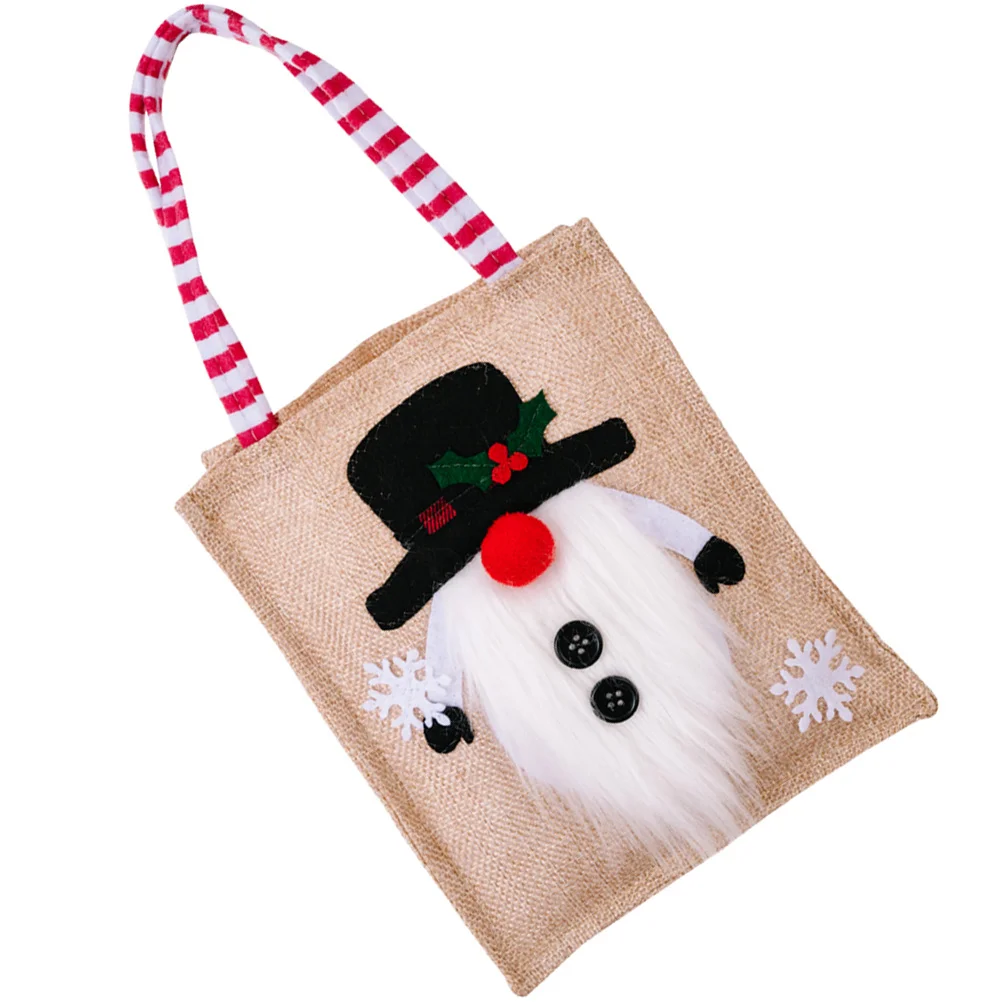 

Bags Christmas Gift Bag Tote Party Holiday Xmas Reusable Burlap Pouches Treat Favors Cloth Favor Storage Boxes Bakery Shopping