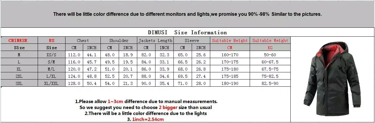 Windbreaker Hooded Coats Casual Outdwear Thermal Jackets Man Clothing Winter Men's Mid-Long Men Cotton Warm Parkas