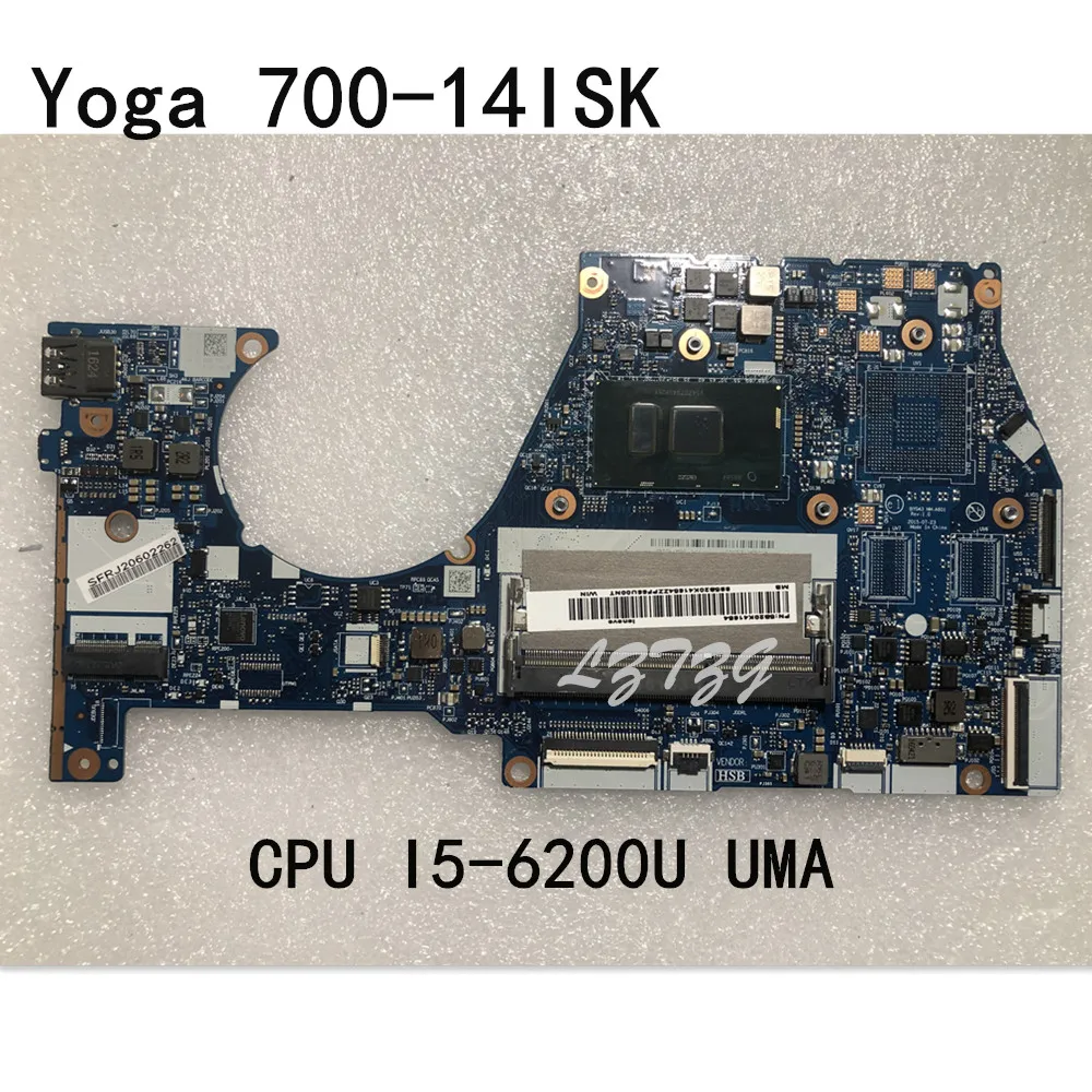 

Оригинальная материнская плата для ноутбука lenovo Ideapad Yoga 700-14ISK, материнская плата с ЦП I5-6200U UMA FRU 5B20K41654