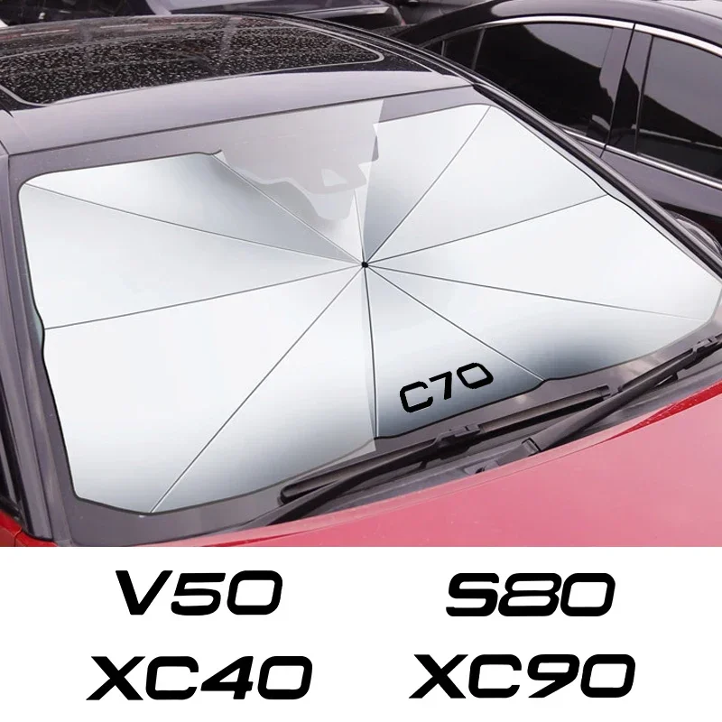 Солнцезащитный зонт на лобовое стекло для Volvo XC90 XC60 C30 T6 S60 C70 XC40 V40 XC70 V60 V50 S80 S40 AWD V90