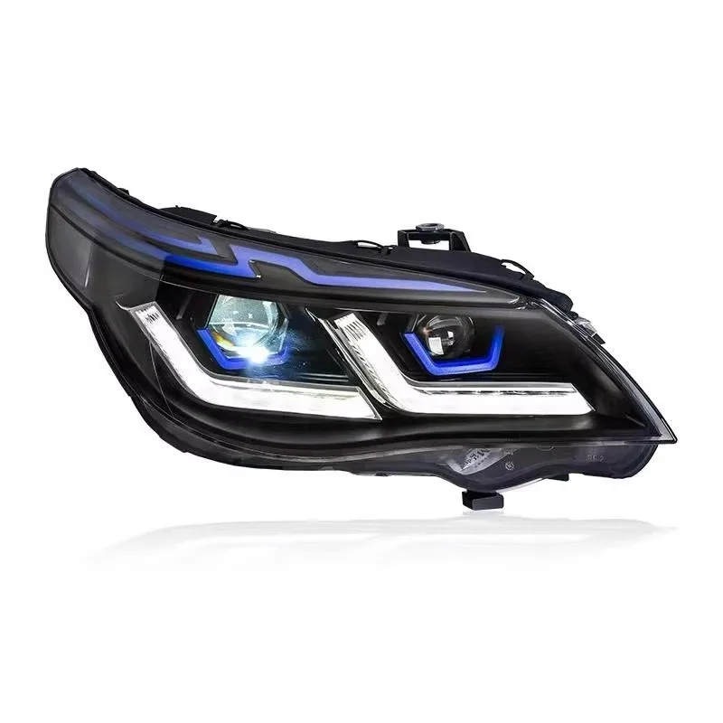 Фото Новые автомобильные фары для BMW 523i 530i (2003-2009) с ангельскими глазками, LED DRL, HID Bi-Xenon, 12V. Автоаксессуары. №5