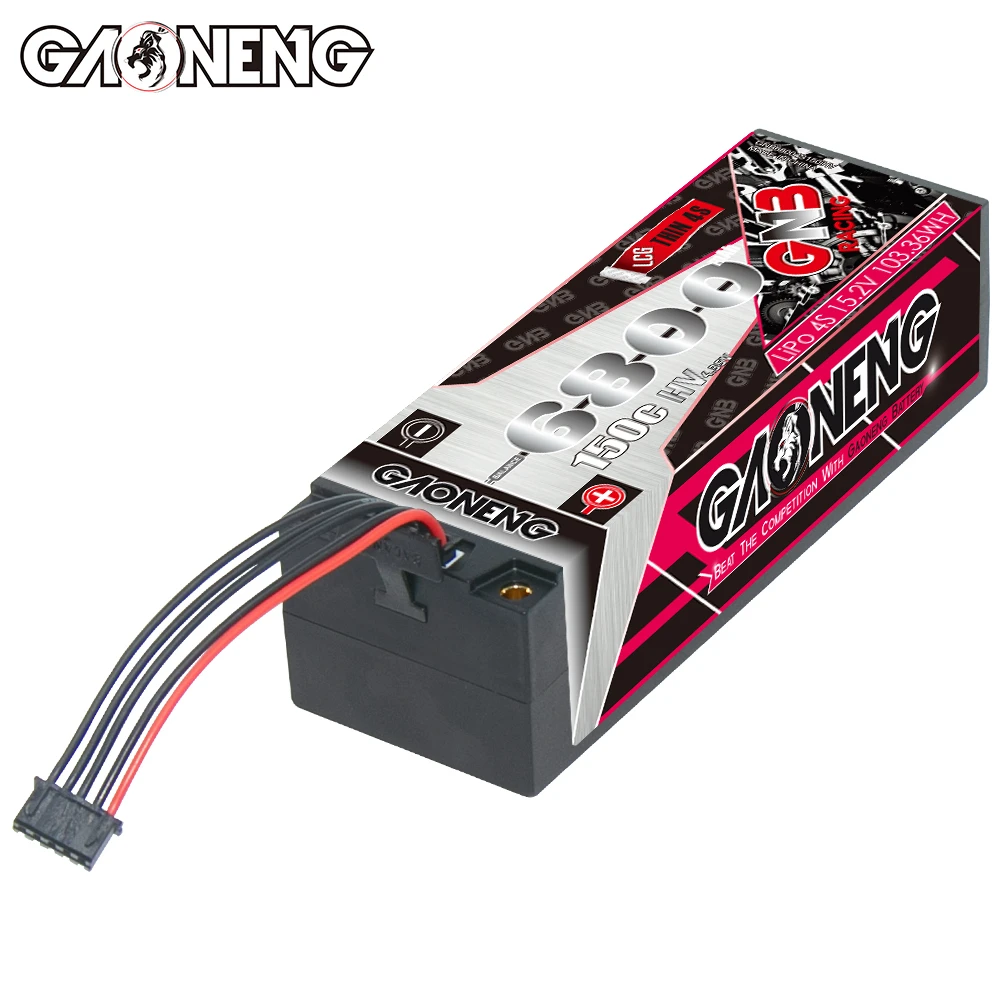 Gaoneng GNB 6800 мАч 4S1P 15 2 в 150C LCG тонкий фрижесткий чехол 5 0 мм HV LiPo батарейный блок XT90