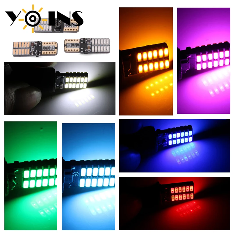 2 шт. Автомобильные светодиодные лампы 12 В T10 194 W5W 4014 24 SMD |