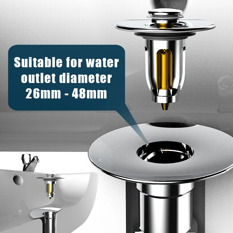 

Brass Floor Drain Shower Bounce Trap Filter Hair Catcher Sink Stopper Dish Drainer Strainer for Bathroom Kitchen Sewer Drainer