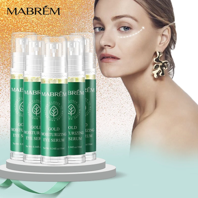 

5PCS 22k Gold Anti-Wrinkle Repair Dark Circles Fine Line Fishtail Eye Bag Eye Serum Anti-Aging Moisturizing Brightening Essence