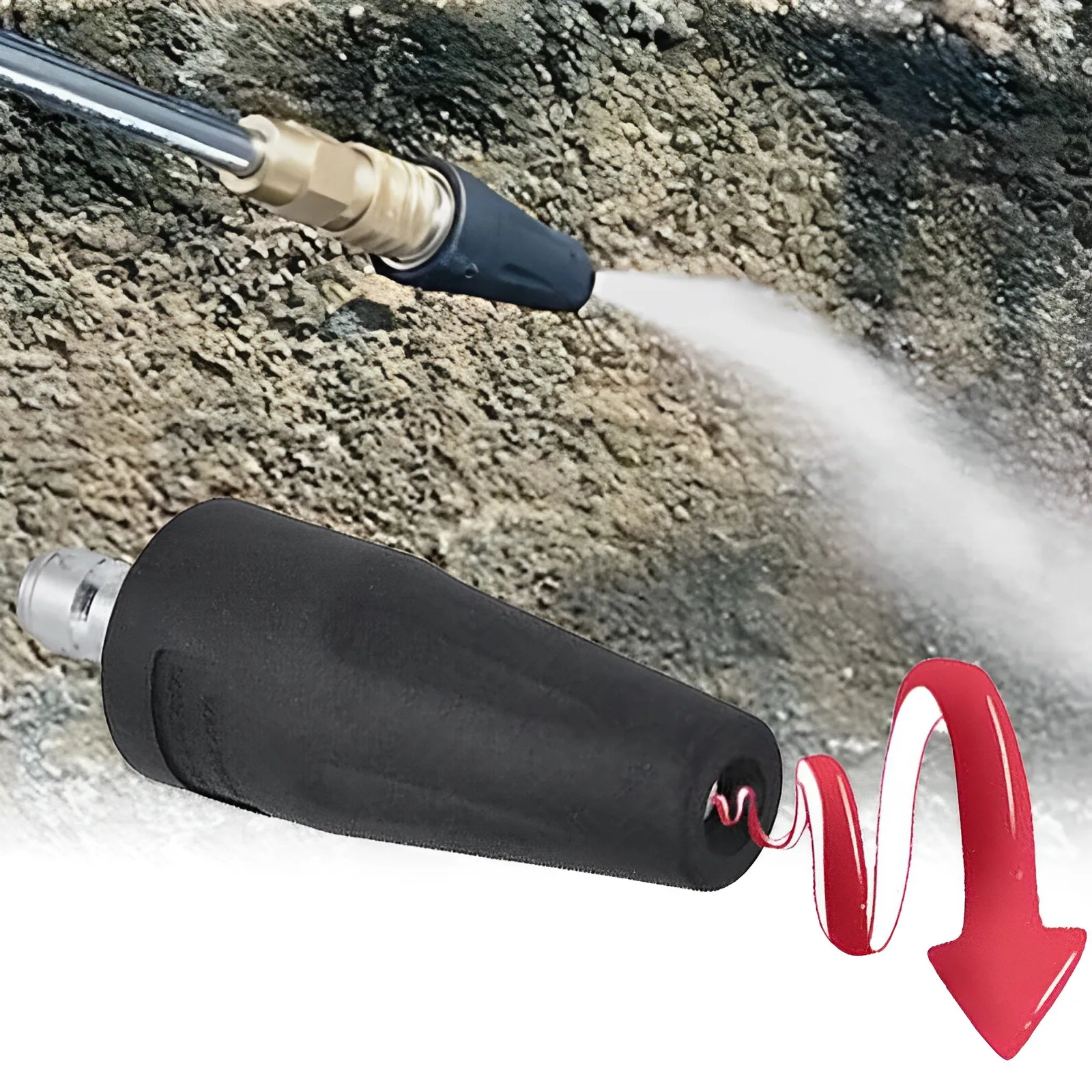 

360° Pressure Cleaner Turbo Nozzle for Car Washer 2600PSI Car Washer High Pressure Water Gun Spray Nozzle Car Cleaning Tools