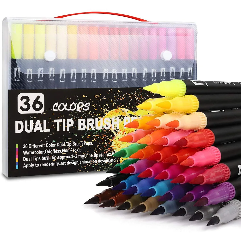 

36Pcs Colorful Makeup Painting Pen Kids DIY Watercolor Pen Halloween Party DIY Drawing Crayon Stick for Children