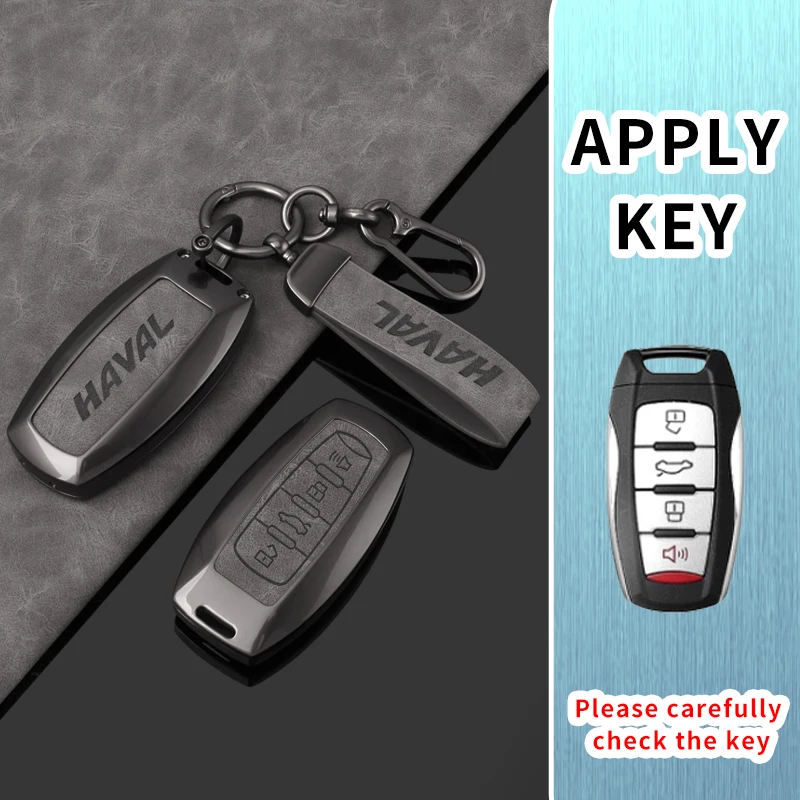 Чехол для автомобильного ключа из сплава для Great Wall Haval Jolion 2022, H6 H7 H4 H9 F5 F7 F7X F7H H2S GMW Dargo, брелок для ключей, автоаксессуары