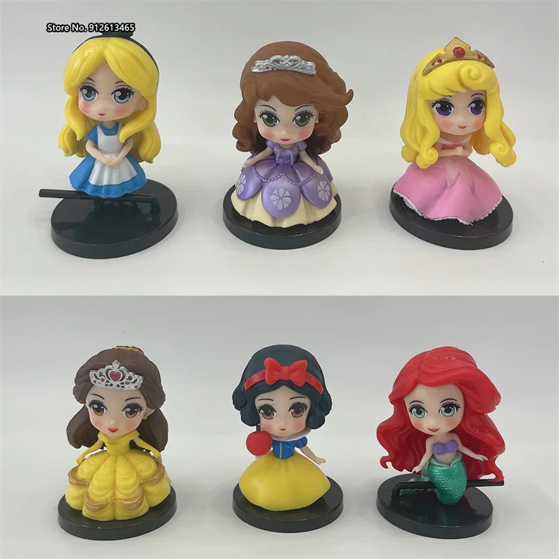 

Q Version Snow White Mermaid Q Version Blind Box Toy Twist Egg Game Doll Collection Model Cake Car Ornament Key Chain