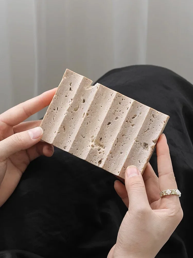 Wabi-Sabi-Creative Лоток для хранения мыла ванной комнаты Мраморный дренажный лоток