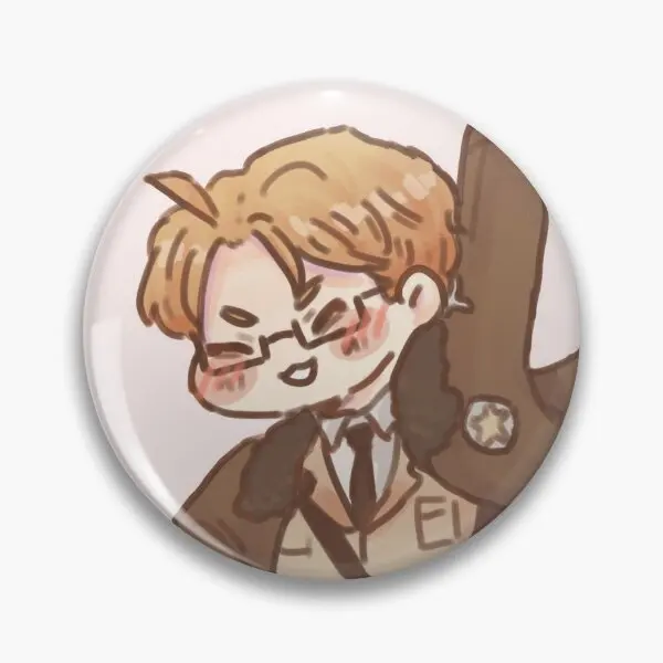 Американская Hetalia мягкая пуговица булавка на лацкан металлическая для