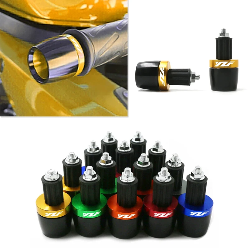 Для Yamaha YZF R1R6 R125 R15 R25 R3 7/8 &quotмотоциклетные универсальные ручки на руль колпачки