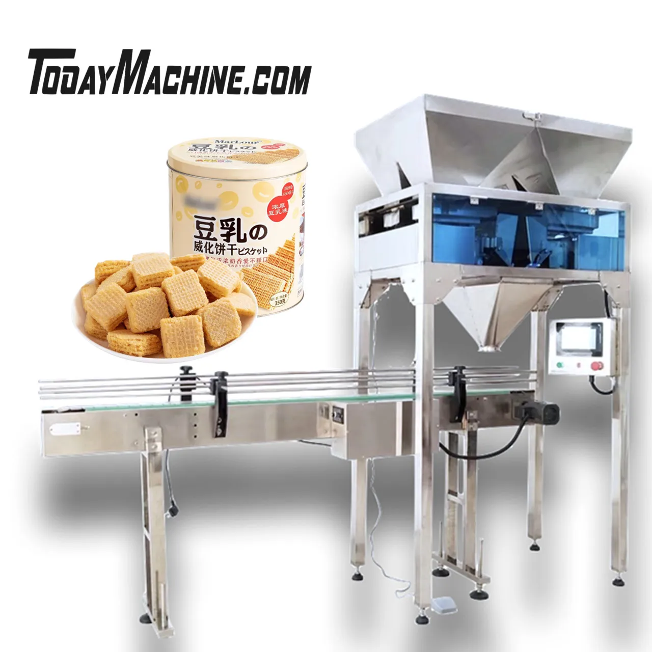 Автоматическая машина для взвешивания зерновых орехов банок бутылок гранул