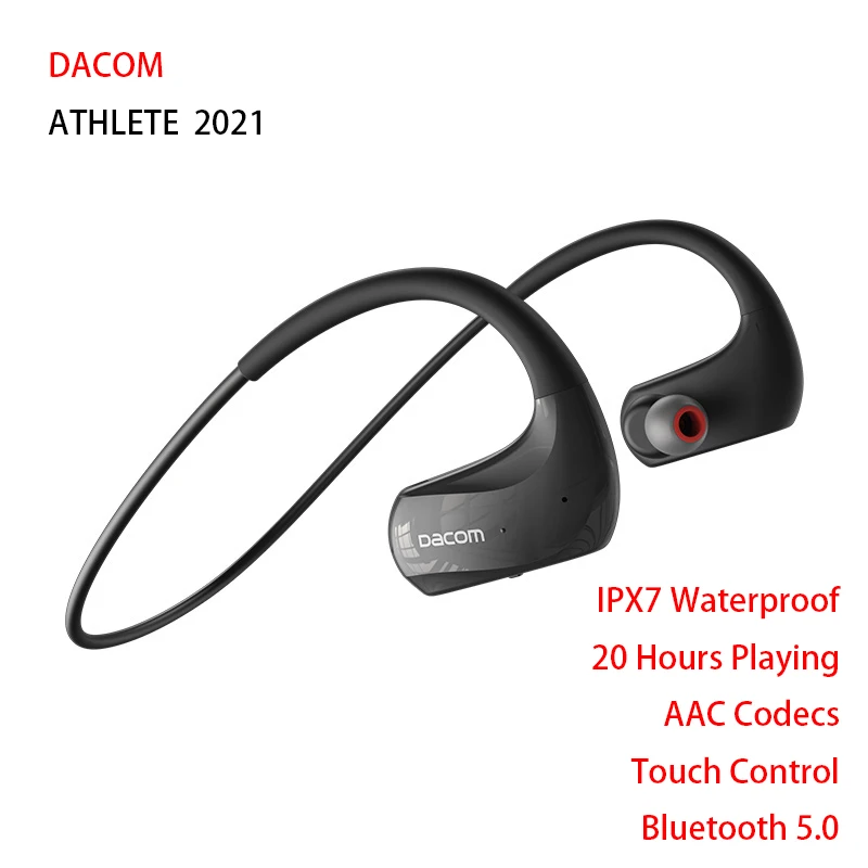 

Athlete Wireless Headphones Sports IPX7 Waterproof Bluetooth Earphones 20H for Running AAC