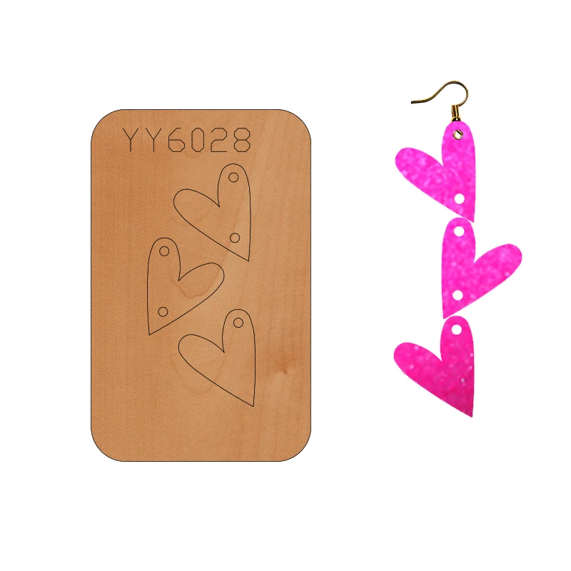 

Earring mold knife model YY6028 is suitable for all cutting machines on the market die cuts