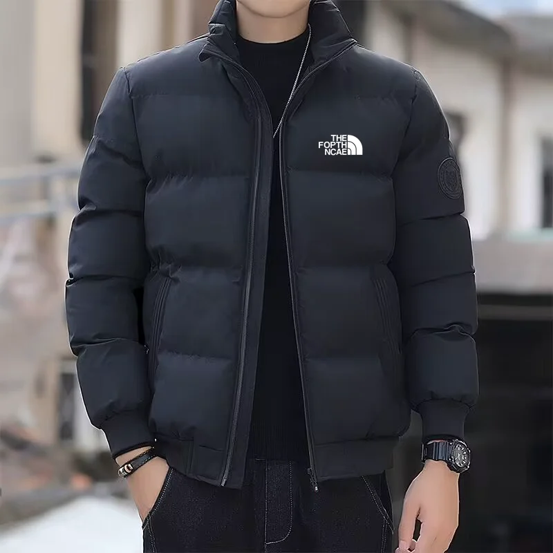 

Новинка Зима 2023, Мужская Роскошная брендовая ветрозащитная, теплая, хлопковая куртка на молнии, повседневная, Высококачественная бейсбольная куртка для занятий спортом на открытом воздухе