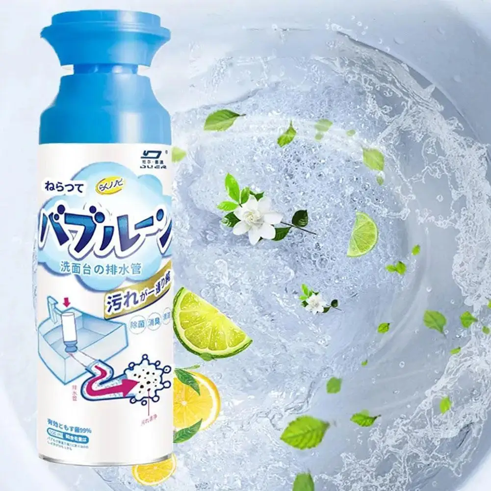 

500ml Powerful Sink Drain Foam Cleaner For Toilets Sinks Tubs Foaming Toilet Cleaner Kitchen Pipe Sink Drain Cleaner X2i7