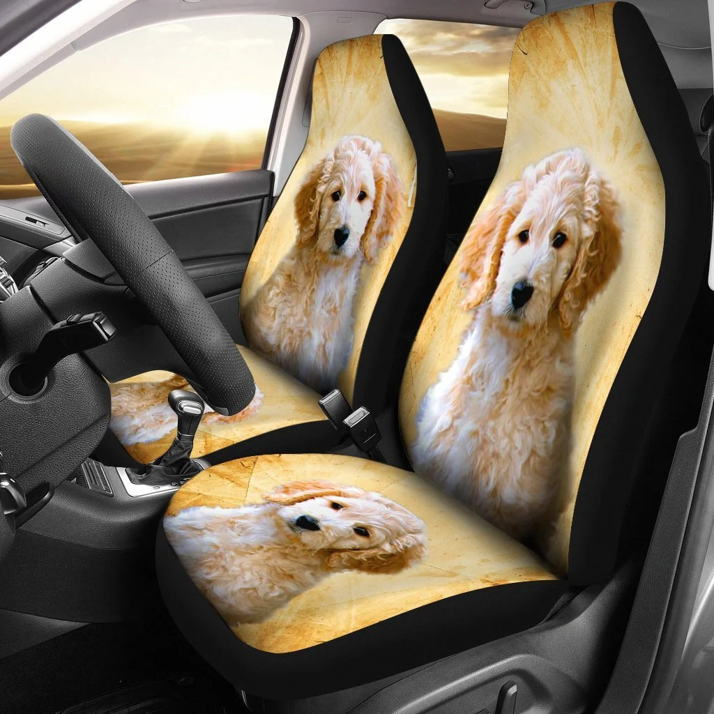 

Goldendoodle Dog Print Car Seat Covers Car Accessories Seat Cover