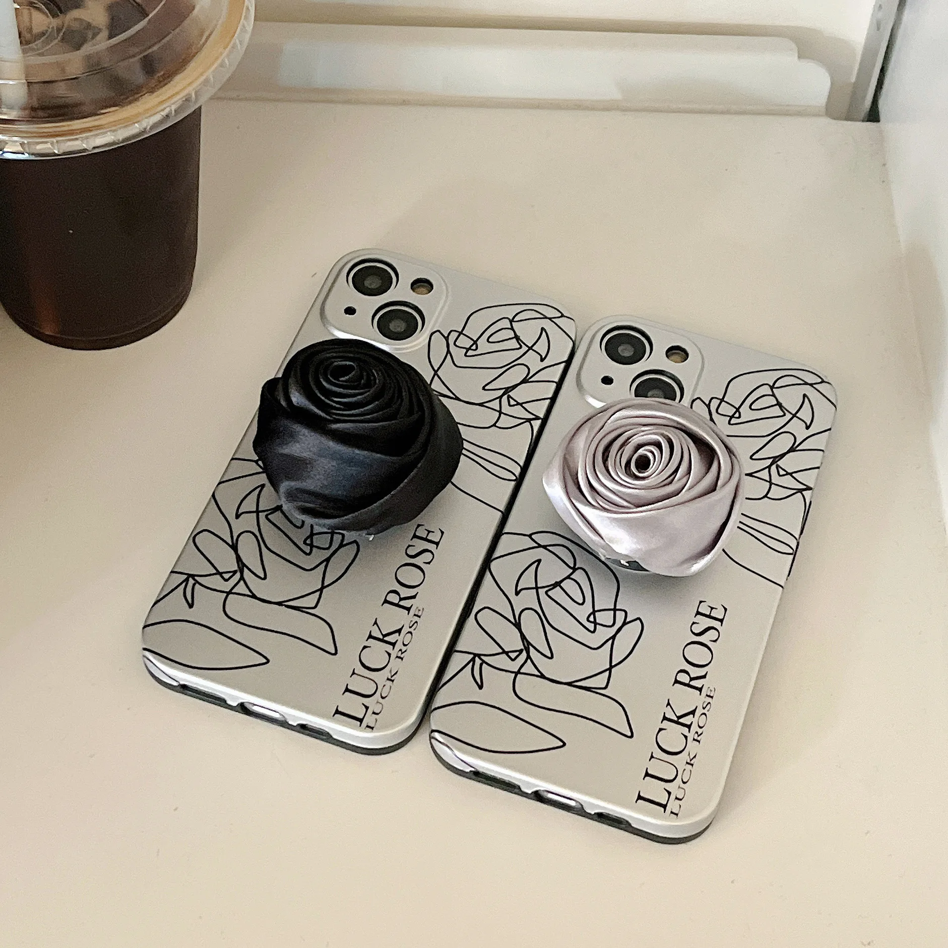 

For IPhone 7 8 Plus Case Creative Beautiful Rose Cover for IPhone 11 12 13 Pro X XR XS Max Shockproof Phone Case IPhone 13 Case