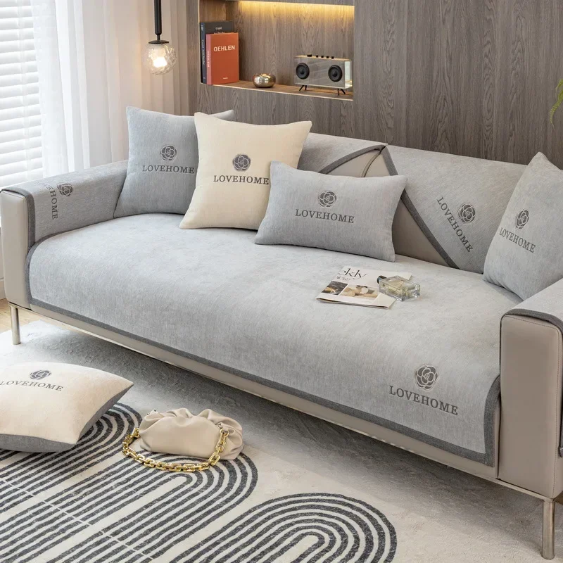 

Синельный чехол для дивана из полиэстера