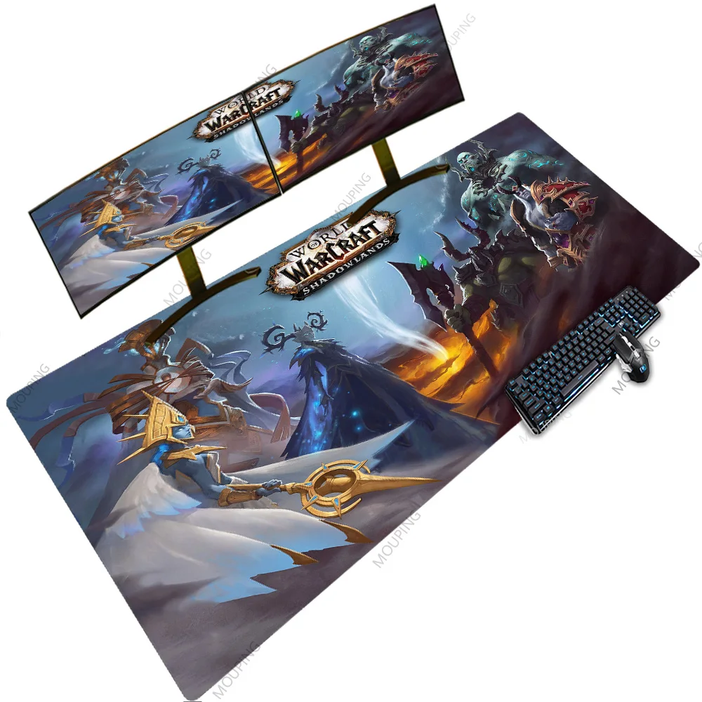 

World of Warcraft Gaming Offices Mechanical Gaming Keyboard 120x50 XXXXL Oversize Mouse Pad Backlit Led Rgb Computer Game Carpet