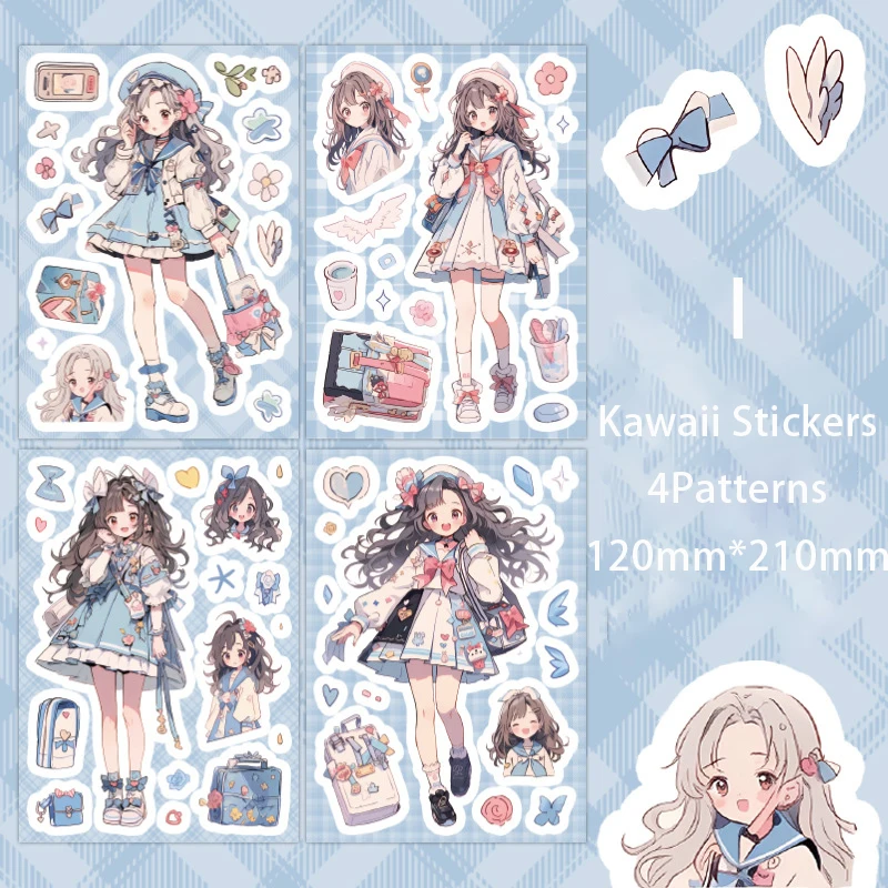 

Journamm наклейки kawaii 4 шт.