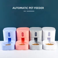 pet bowl automatic dog cat food bowl dispenser 3 in 1 detachable pet feeding drinking dish for small medium large dog cats bowl