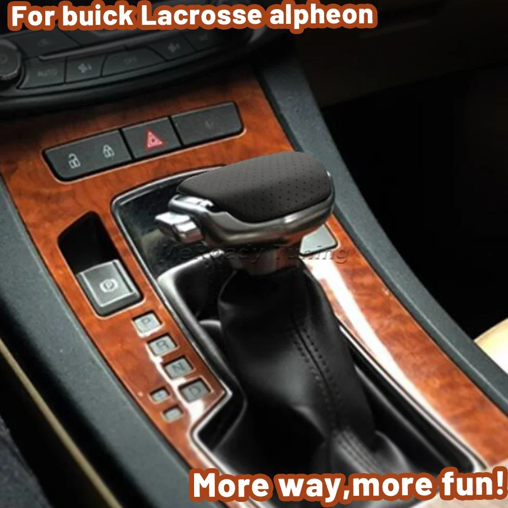 Кожаная ручка переключения передач из АБС-пластика с кнопкой управления рычаг