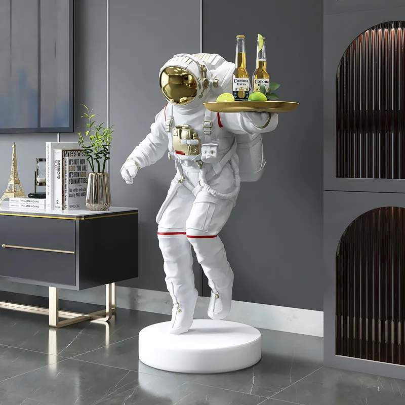

Welcome decoration Nordic astronaut living room floor decorations TV cabinet next to large astronaut living room decoration