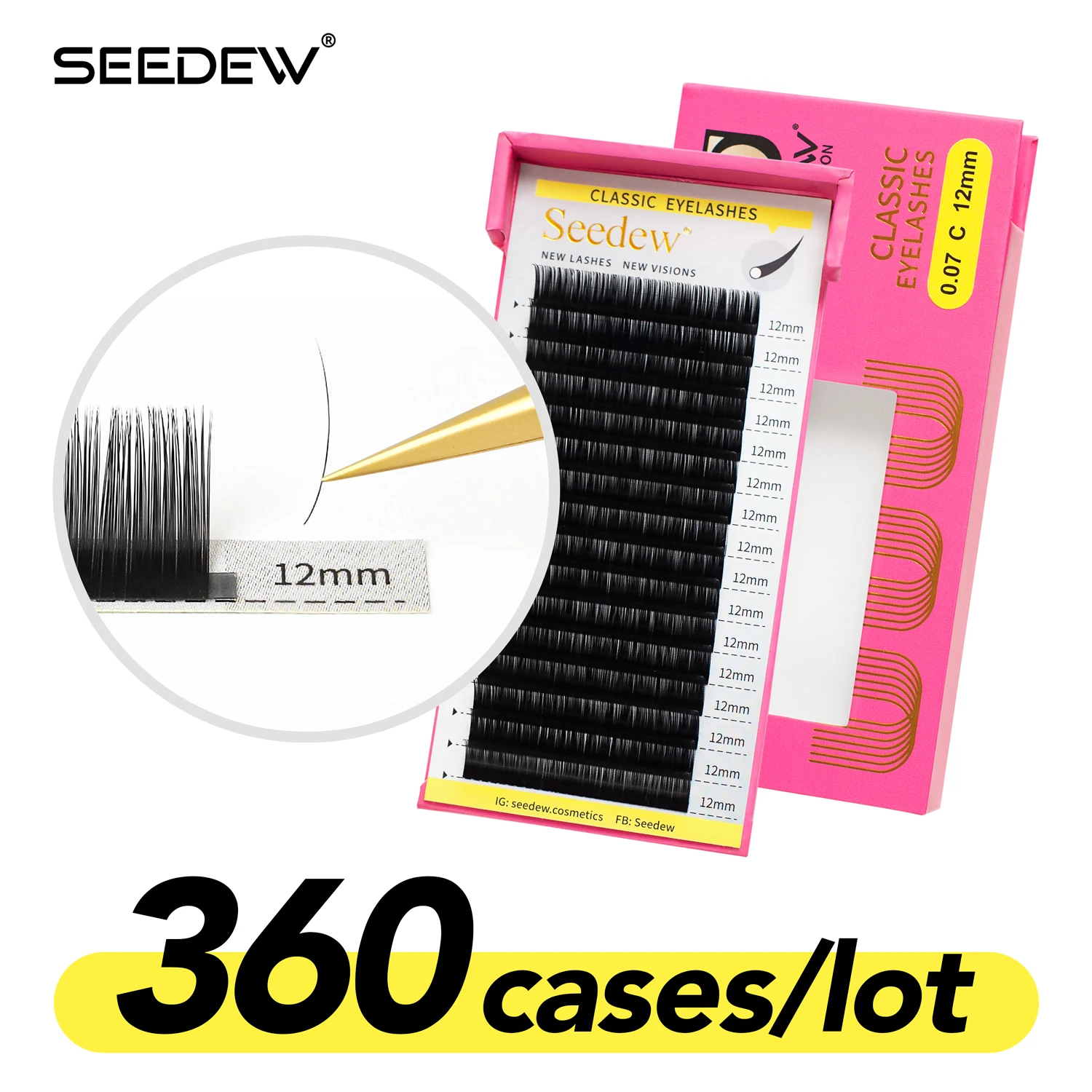 

Классические накладные ресницы SEEDEW для макияжа, бесплатная доставка, 20 штук/партия, искусственные мягкие ресницы оптом