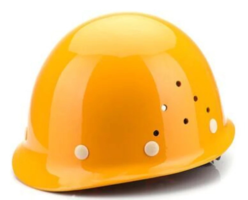Дышащий противоударный защитный шлем на строительной площадке рабочая