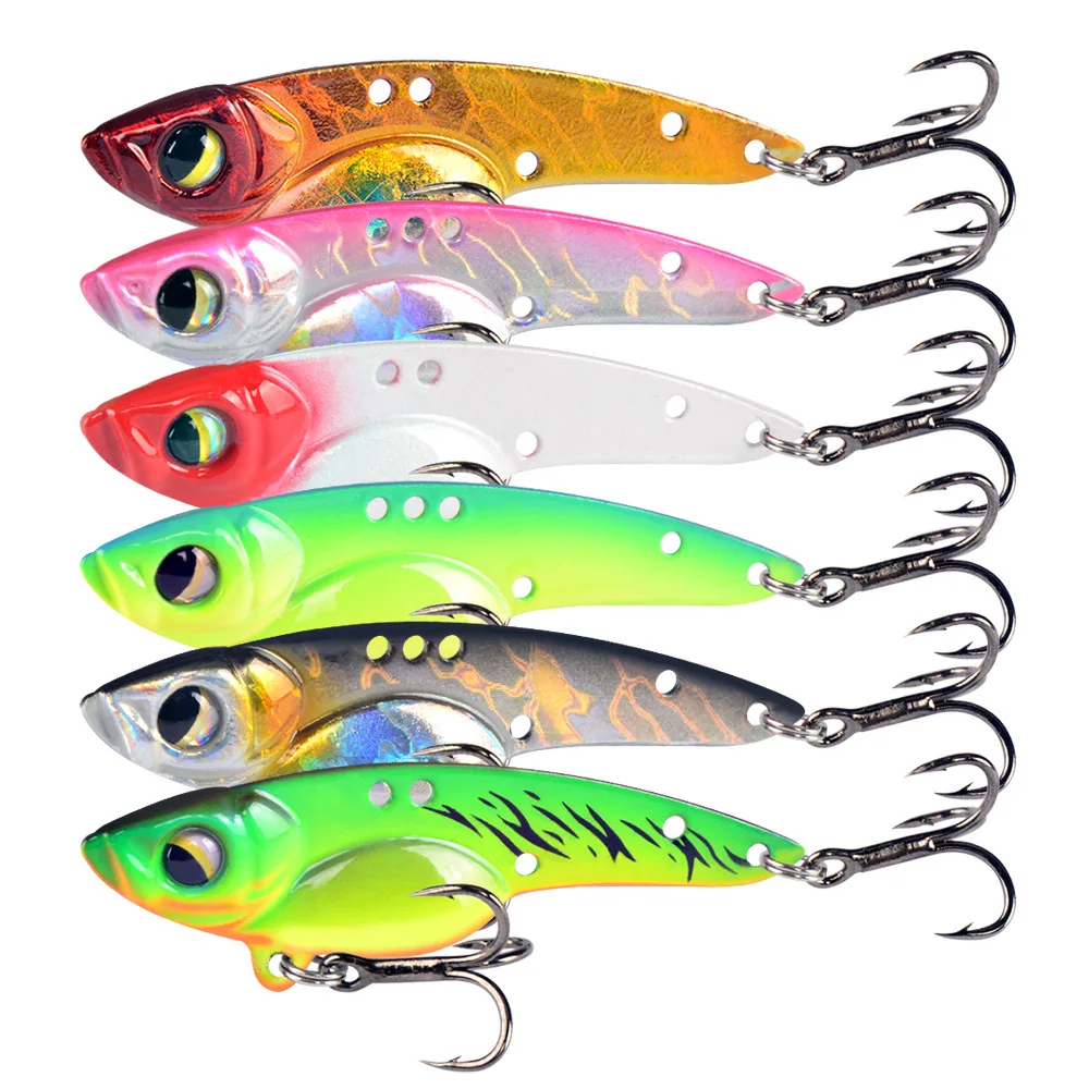 

14.5g Lead-coated Copper Snake Metal VIB Bait Blood Slot Hook Freshwater Sea Fishing Perch False Bait