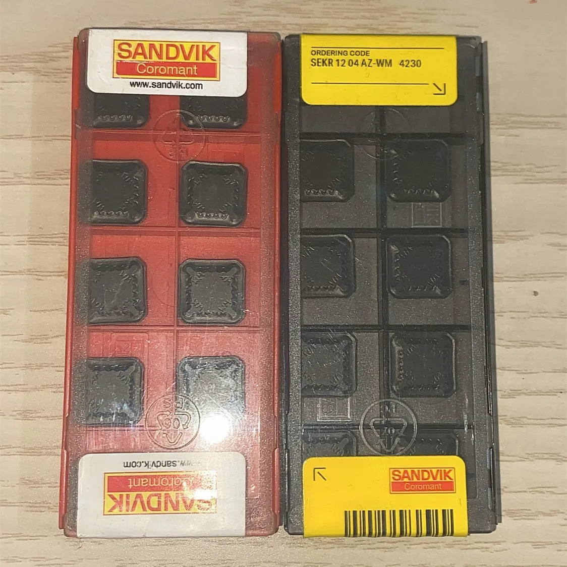 

SANDVIK SEKR1204AZ-WM 4230 Carbide Inserts 45° Face Milling Inserts