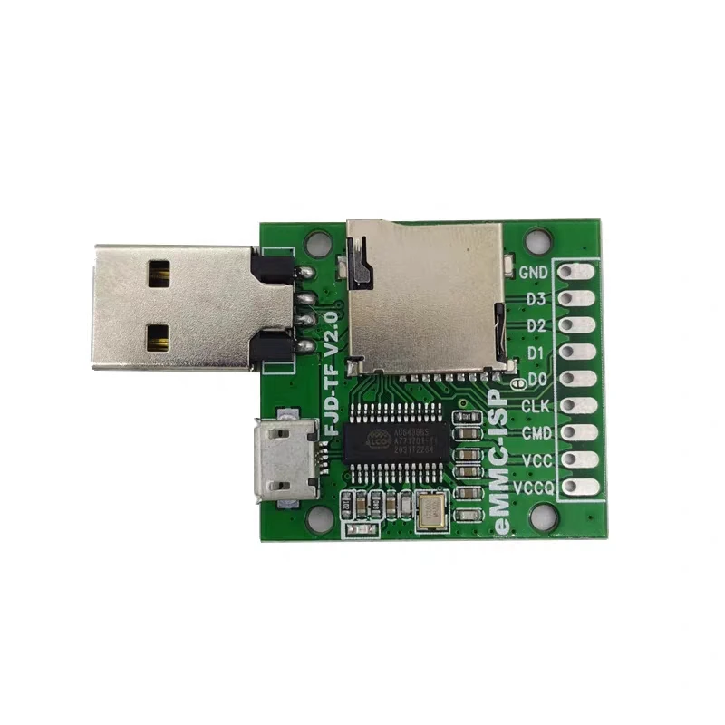 USB высокоскоростной 2 0 AU6438BS кардридер Flycable 3 + 1 С мини микро интерфейсом карта