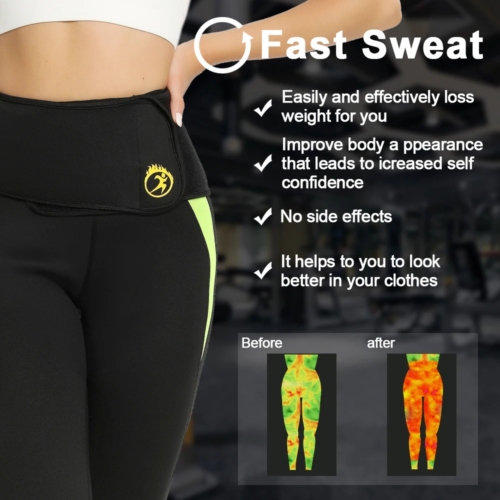 SEXYWG Women Sauna Top for Weight Loss Neoprene High Waist Sauna Pants Fat Burning Sauna Suit Waist Trainer Shapewear Set