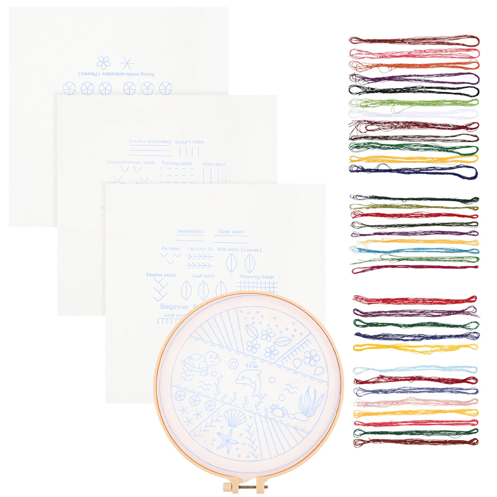 

Embroiderycross Animal Kit Kits Stitching Sewing Diy Starter Beginners 3D Hand Handcrafted Framesea Floral Kids Pre Holiday