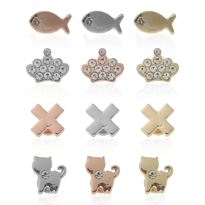 

41XC Decorative Ornament Metal Nails for Wife & Mothers Watch Band Charm Artificial Crafting Kits for Friendship Girls Gift