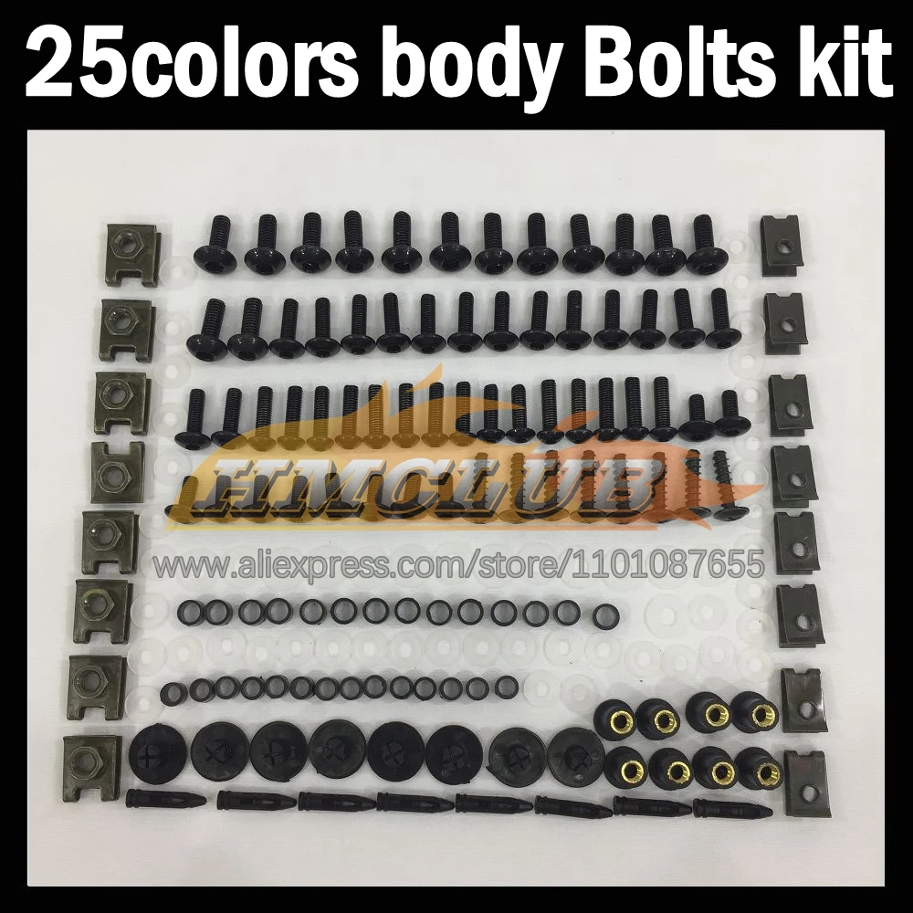 

268ps Full Screws Kit Body bolt For KAWASAKI NINJA ZZR 1100 CC ZZR-1100 ZZR1100 90 91 92 1990 1991 1992 Fairing bolts screw NutS