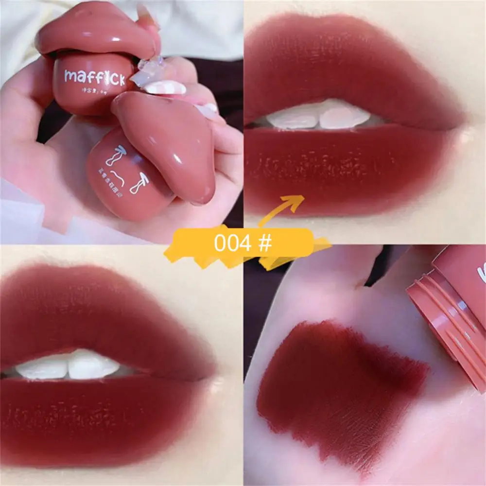

Creative Lip Gloss Moisturizing Liquid Lipstick Face Blush Mushroom Velvet Matte Lip Mud Tint Pigment Cheek Rouge Lip Makeup