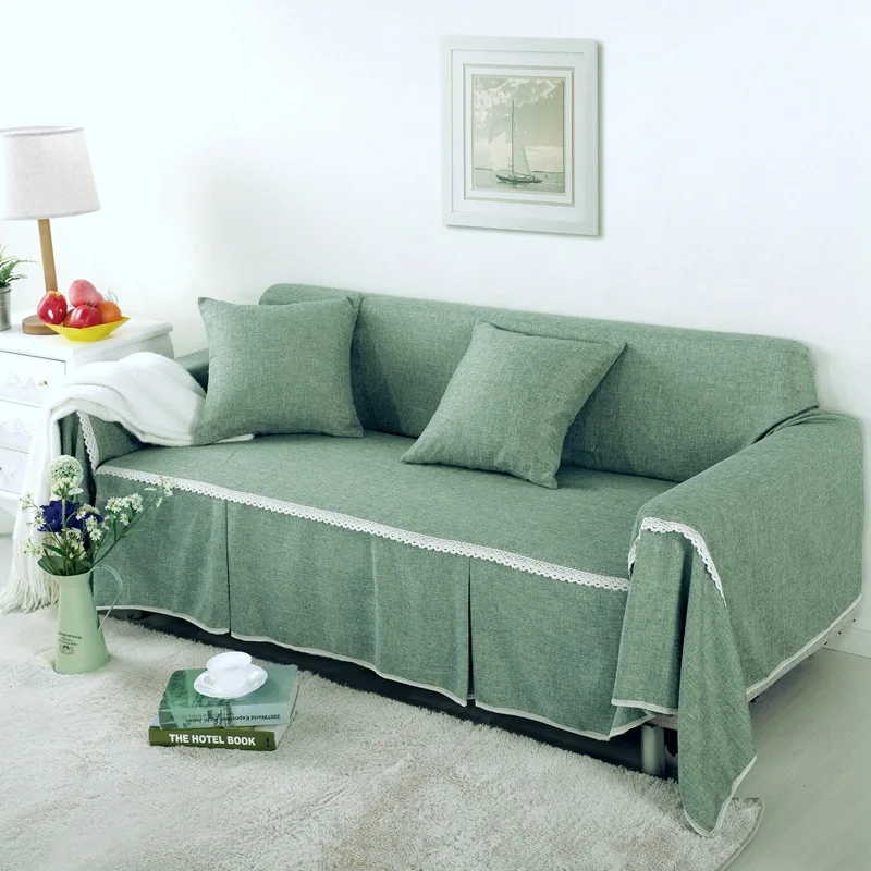 

The new 2022 pure color cloth art sofa set of contemporary and contracted sofa cover sofa cover