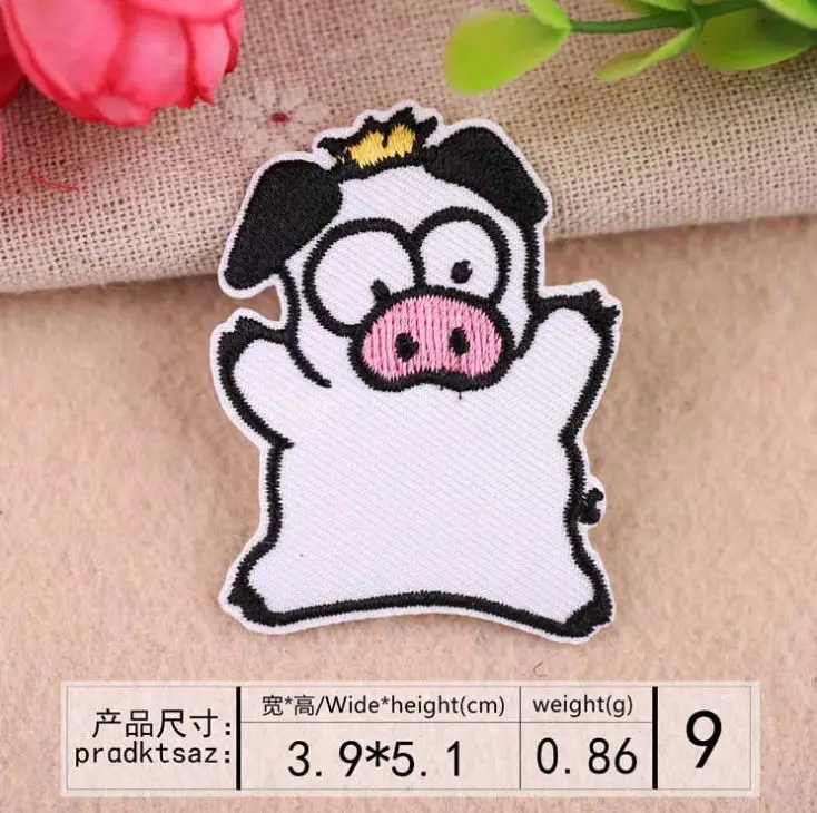 10 шт. вышитые нашивки пустые значки с именем железо на мультяшном мотиве